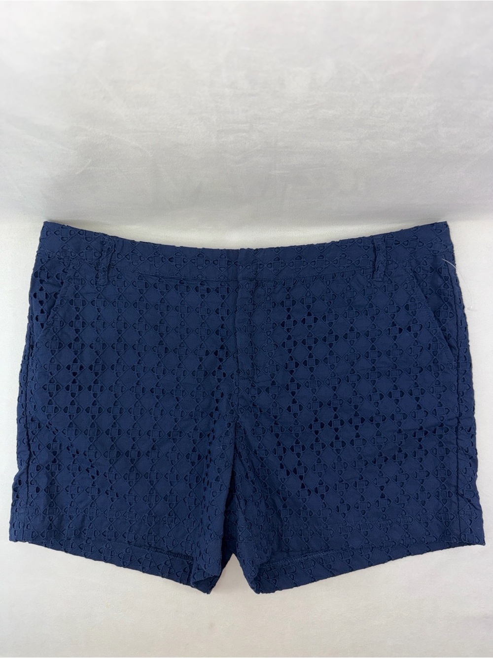 Dressbarn Eyelet Lace Navy Blue Women’s Shorts